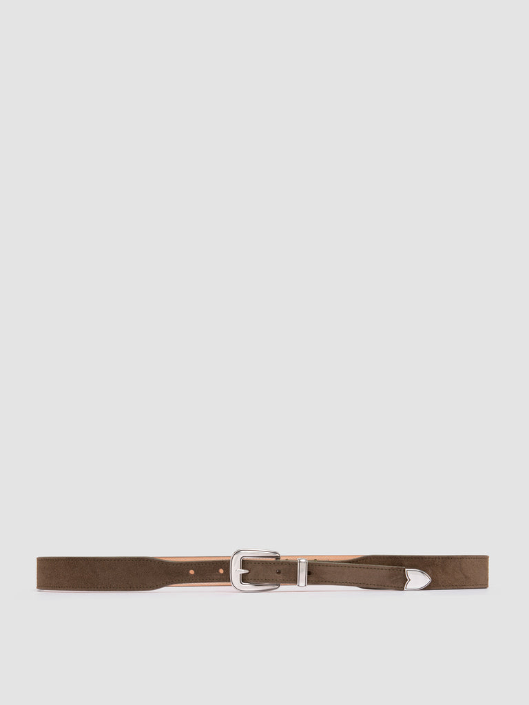 OC STRIP 092 - Green Suede Belt