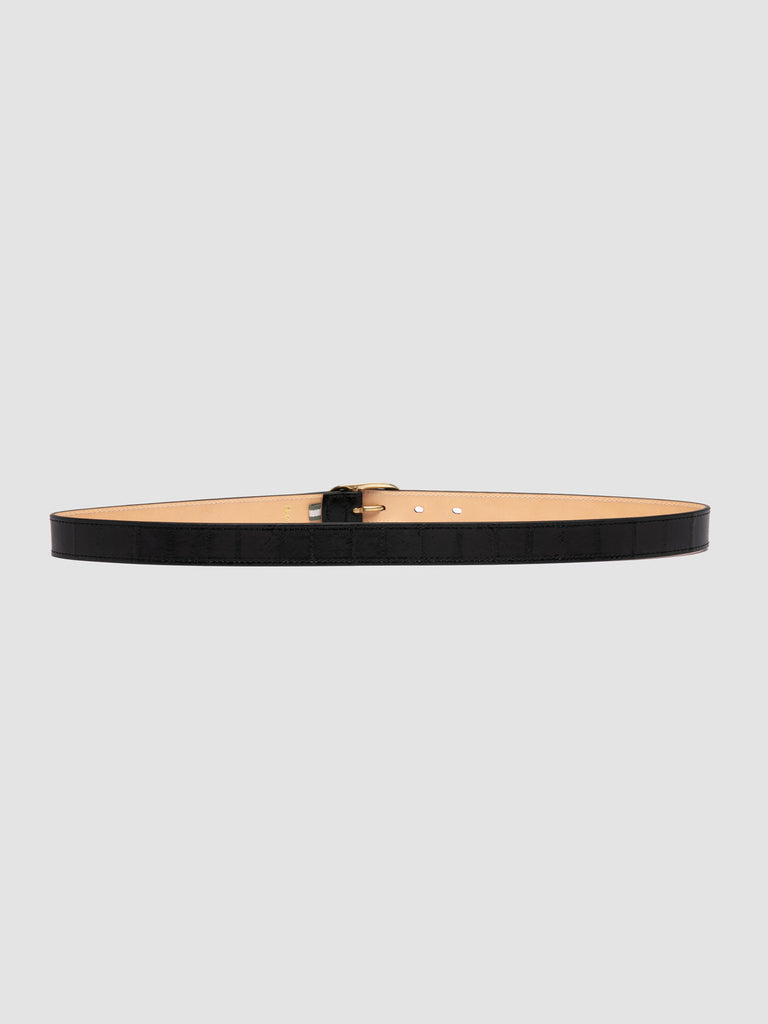 OC STRIP 099 - Black Leather Belt Officine Creative - 3