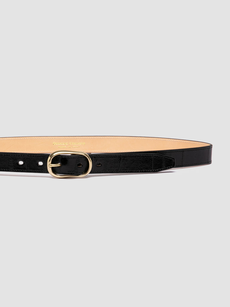 OC STRIP 099 - Black Leather Belt Officine Creative - 4