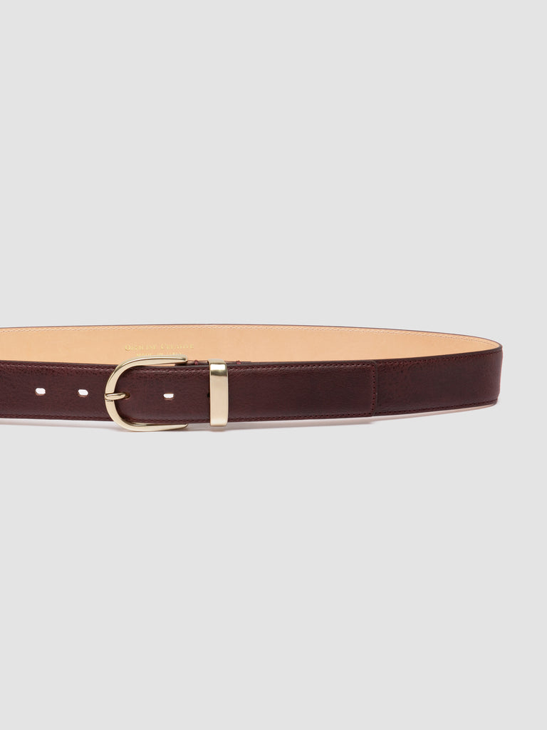 OC STRIP 100 - Burgundy Leather Belt Officine Creative - 4
