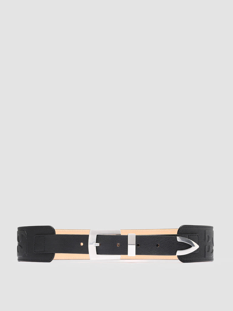 OC STRIP 16 3D - Black Leather Belt