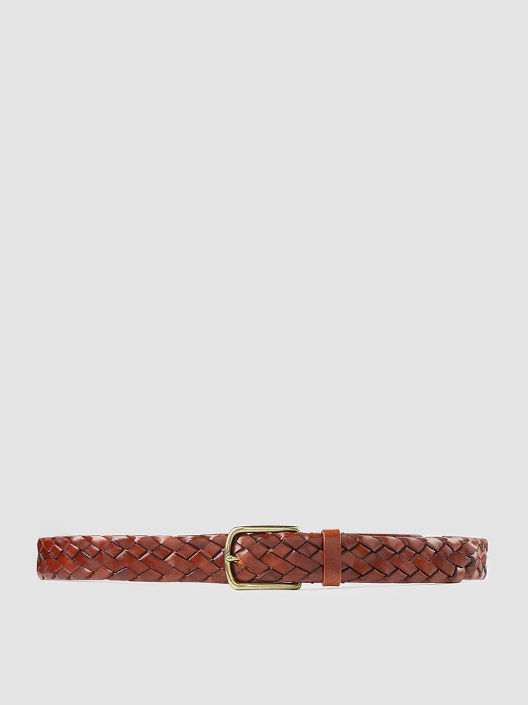 OC STRIP 21 - Tan Woven Leather Belt