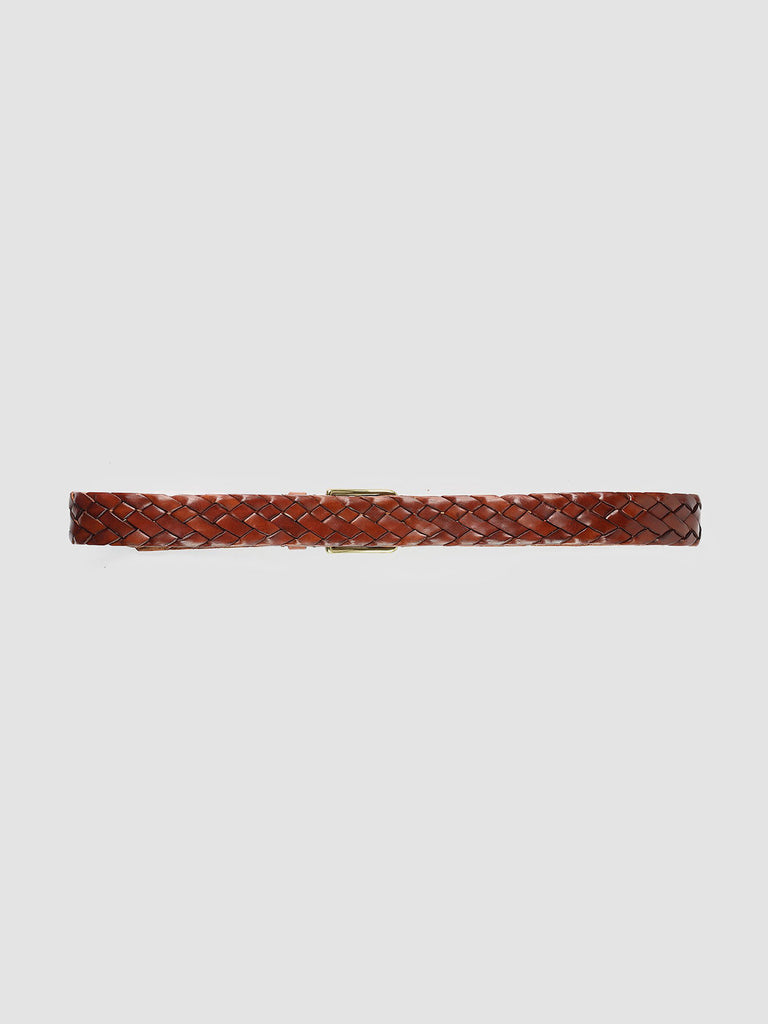 OC STRIP 21 - Tan Woven Leather Belt Officine Creative - 3