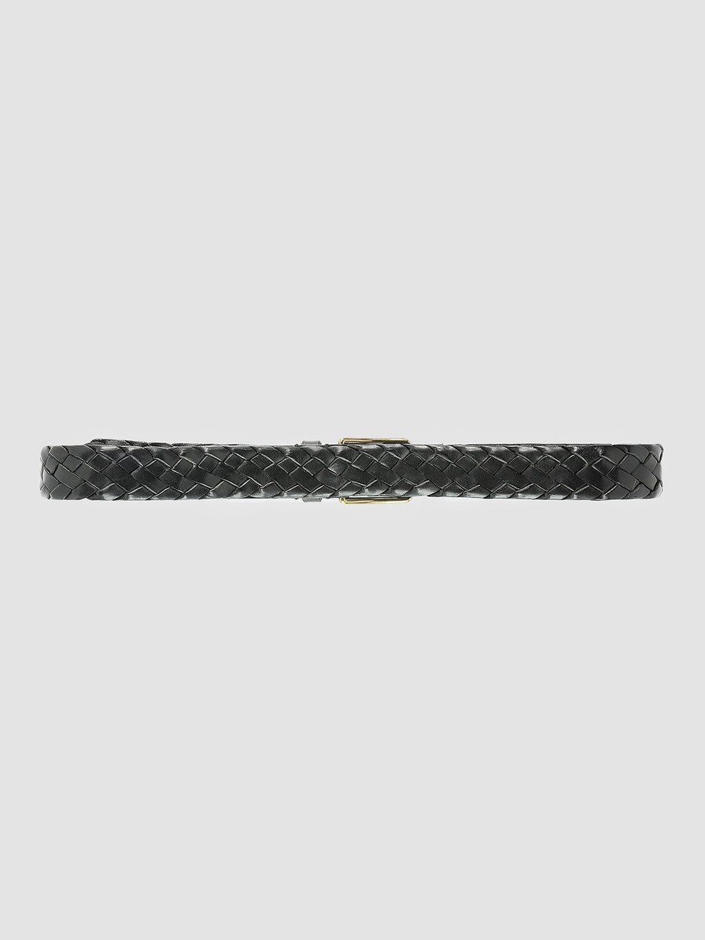 OC STRIP 21 - Black Woven Leather Belt