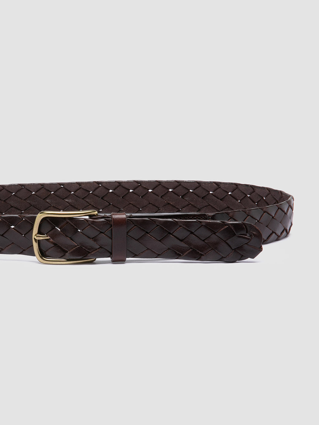 OC STRIP 21 - Brown Woven Leather Belt