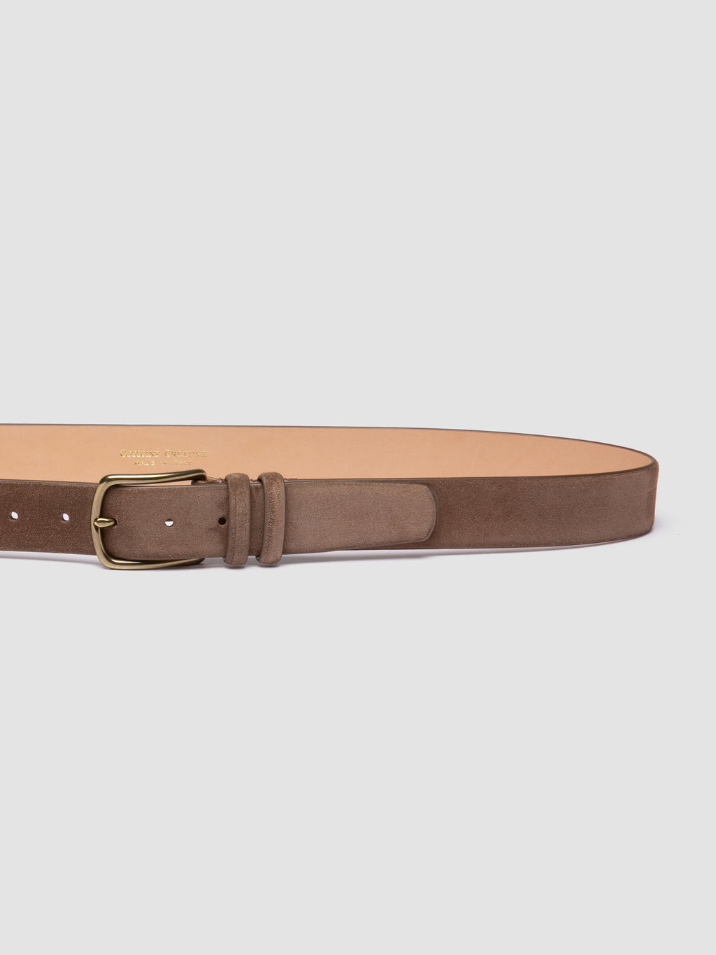 OC STRIP 33 - Taupe Suede Belt - image 4,side view