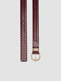 OC STRIP 46 - Burgundy Leather Belt Officine Creative - 2