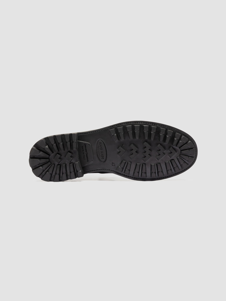 3164 07 - Grey Leather Lace Up Boots