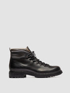 3164 07 - Grey Leather Lace Up Boots