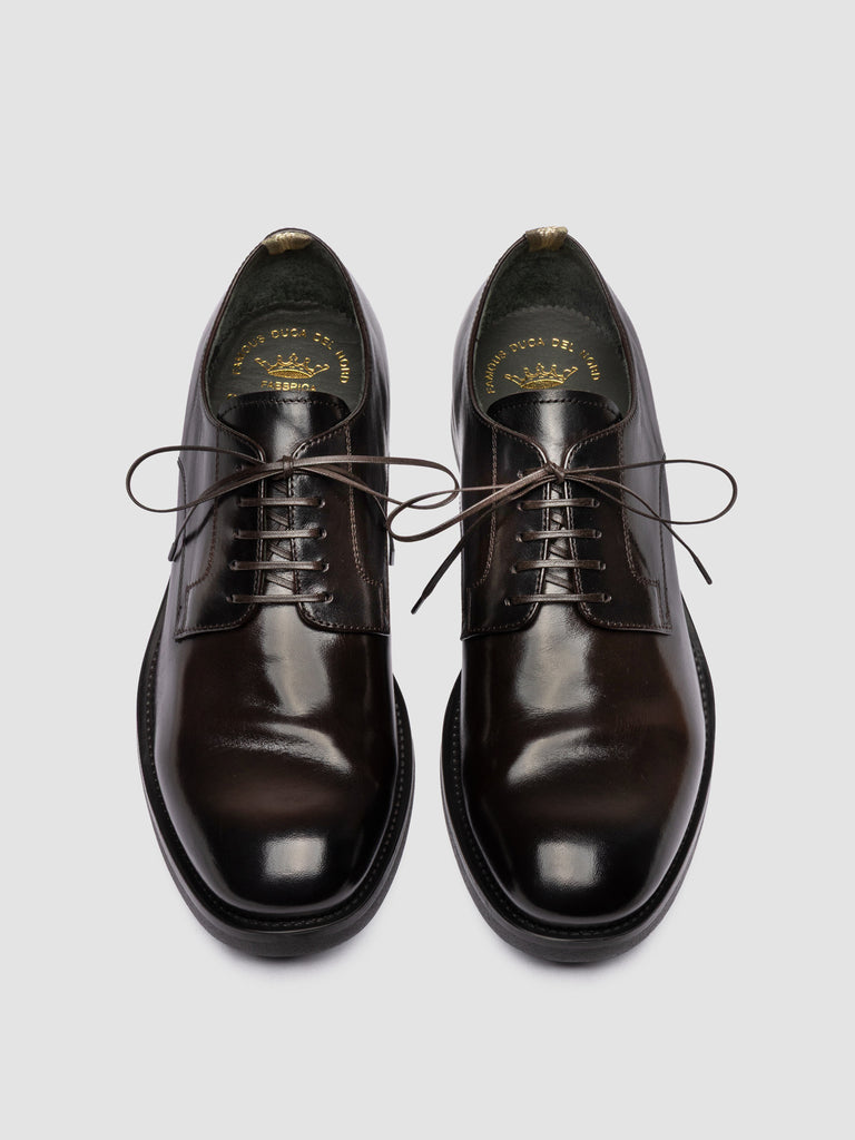 ACADEMIA 001 - Scarpe Derby in Pelle Marrone