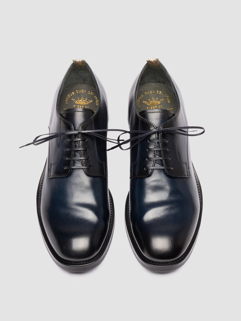 ACADEMIA 001 - Scarpe Derby in Pelle Blu