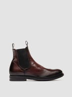 ACADEMIA 002 - Burgundy Leather Chelsea Boots