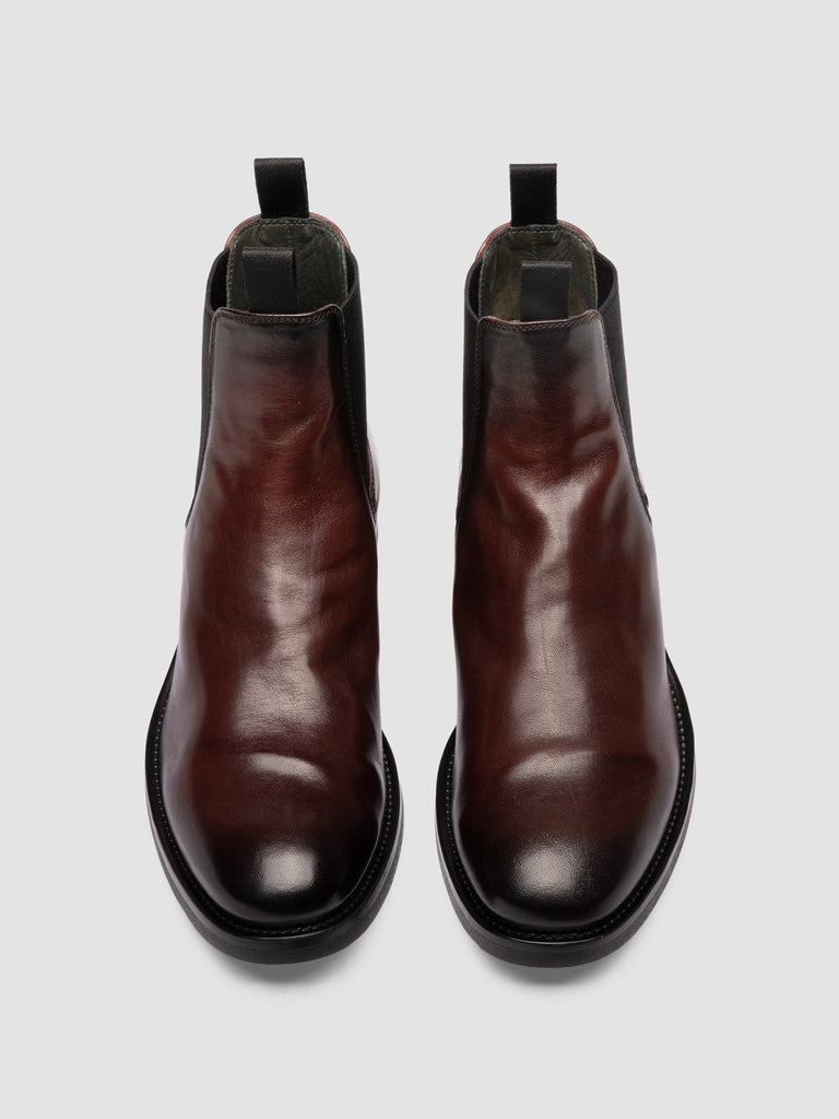ACADEMIA 002 - Stivaletti Chelsea in Pelle Bordeaux