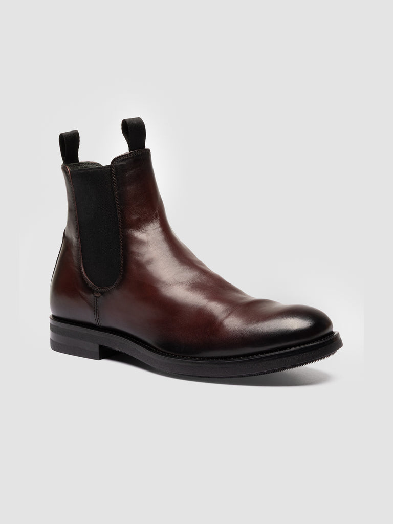 ACADEMIA 002 - Stivaletti Chelsea in Pelle Bordeaux