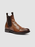 ACADEMIA 002 - Stivaletti Chelsea in Pelle Color Tortora - thumb image 3,side view