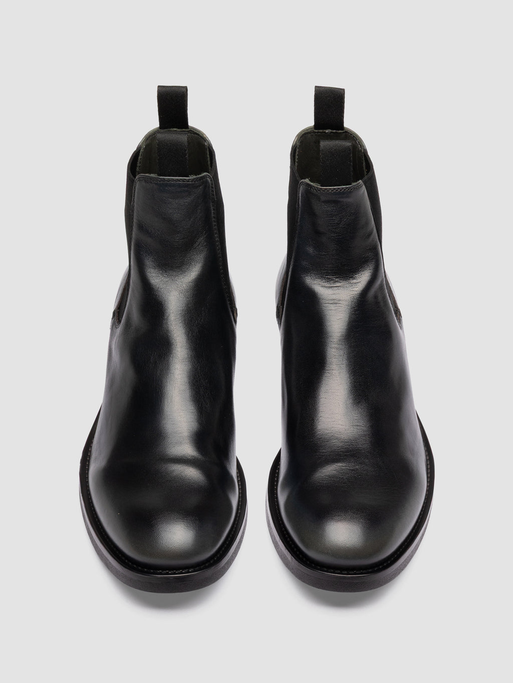 ACADEMIA 002 - Stivaletti Chelsea in Pelle Nera - image 2,side view
