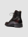 ACADEMIA 003 - Stivali Stringati in Pelle Bordeaux - thumb image 4,side view