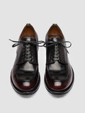 ADMIRAL 013 - Burgunderrote Derby-Schuhe aus Leder - thumb image 2,side view
