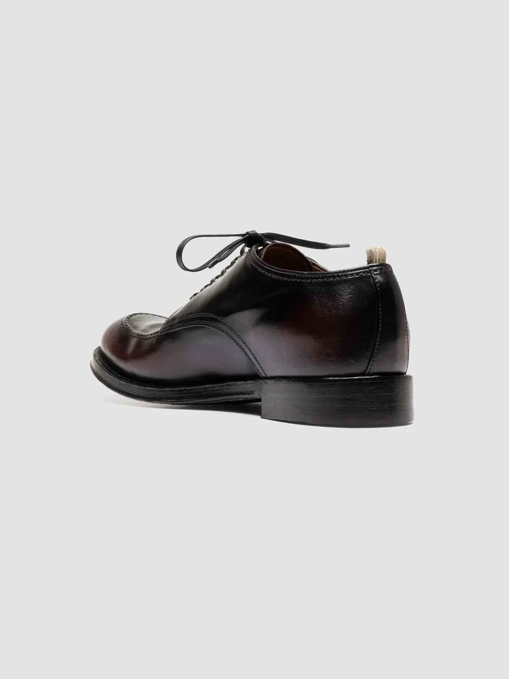 ADMIRAL 013 - Burgunderrote Derby-Schuhe aus Leder - image 4,side view