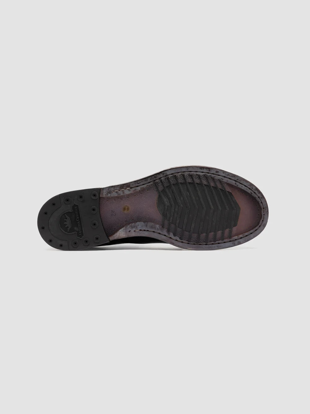 ADMIRAL 013 - Burgunderrote Derby-Schuhe aus Leder - image 5,side view