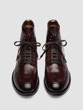 ADMIRAL 014 - Stivali Stringati in Pelle Bordeaux - thumb image 2,side view