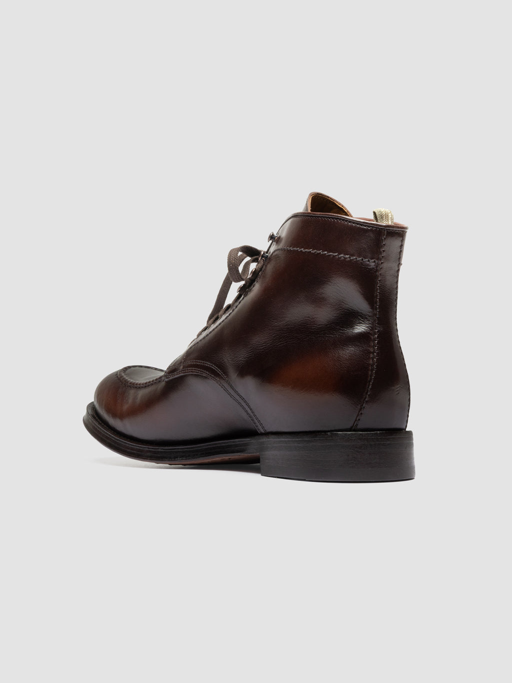 ADMIRAL 014 - Braune Schnürstiefel aus Leder - image 4,side view