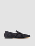AIRTO 010 - Blue Suede Monk Loafers - thumb image 1,side view