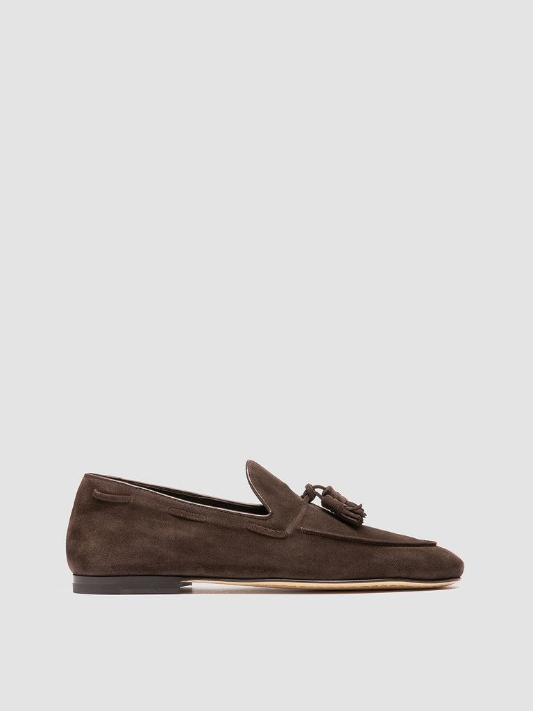 AIRTO 013 - Brown Suede Tassel Loafers