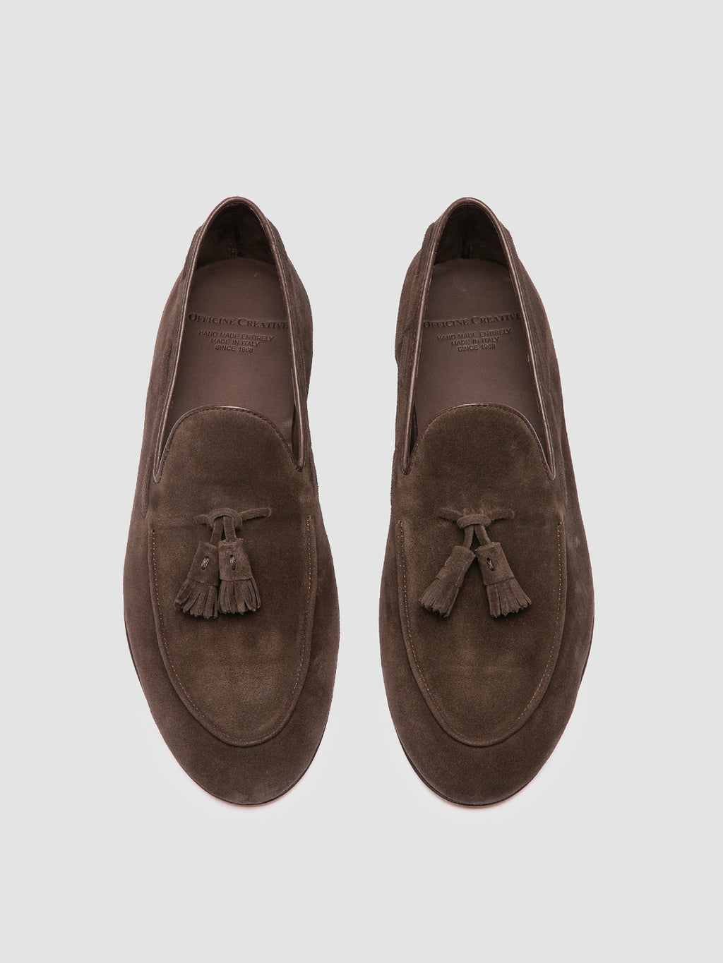 AIRTO 013 - Brown Suede Tassel Loafers - image 2,side view