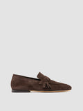 AIRTO 017 - Mocassini Penny in Pelle Scamosciata Marrone - thumb image 1,side view