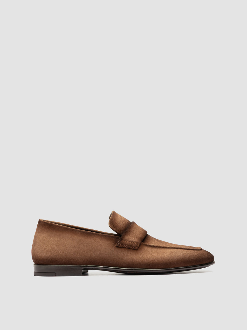 AIRTO RUBBER 001 - Brown Leather Penny Loafers - image 1,side view