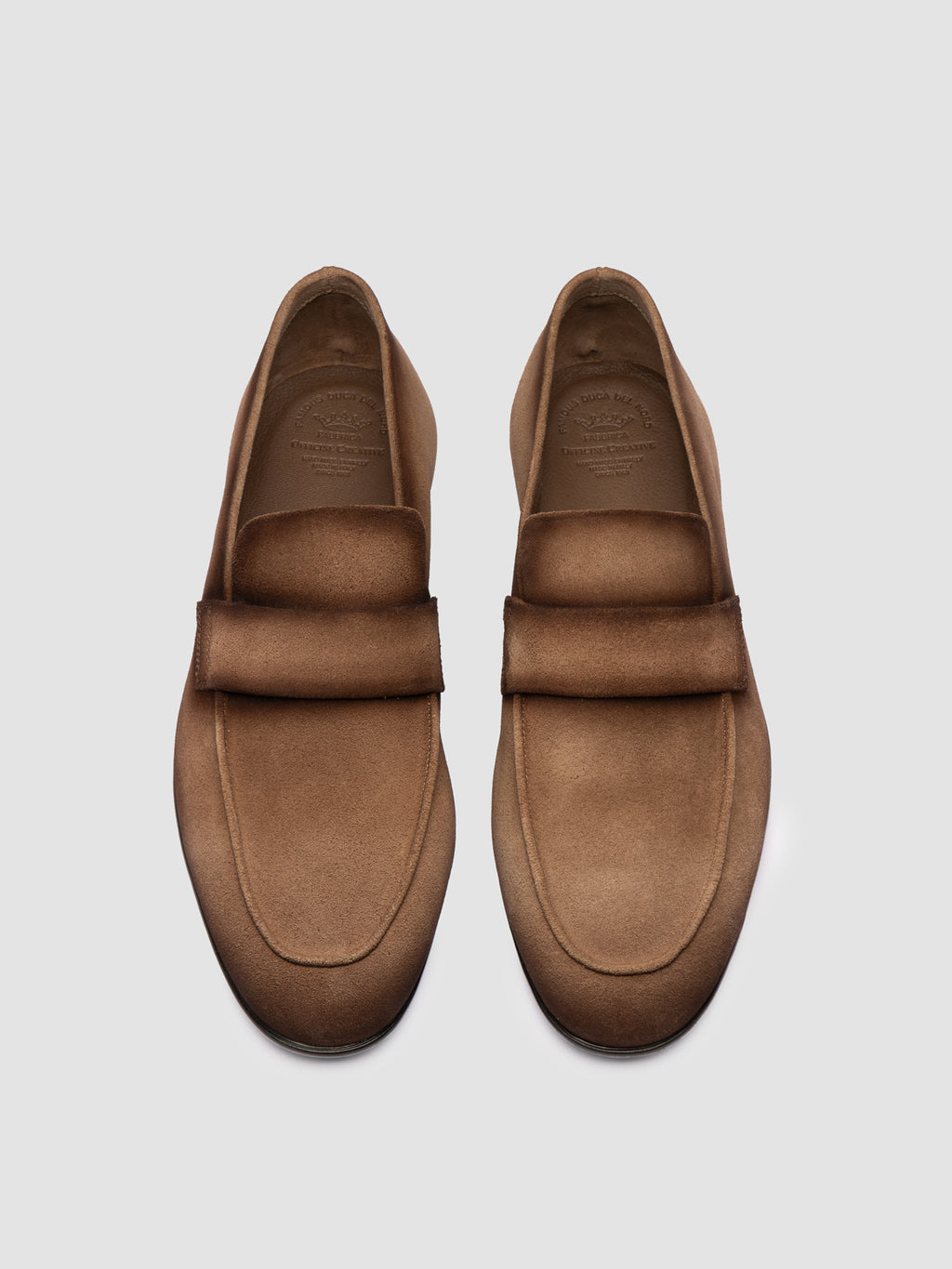 AIRTO RUBBER 001 - Brown Leather Penny Loafers - image 2,side view