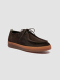 AMBRIE 003 - Brown Suede Derby Shoes - thumb image 3,side view