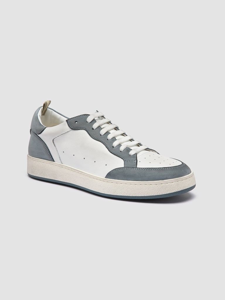 THE ANSWER 001 - White Leather and Suede Sneakers