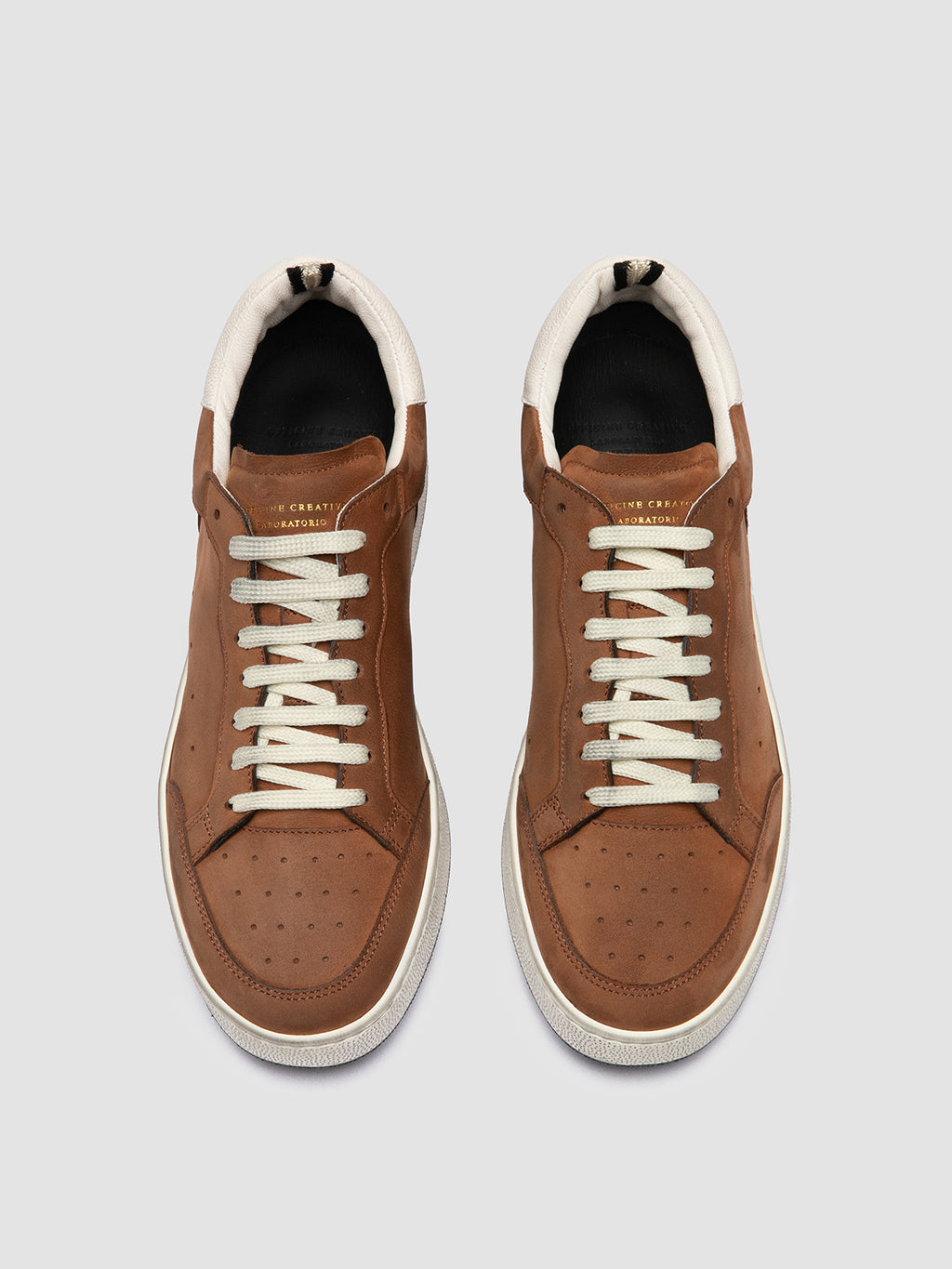 THE ANSWER 002 - Brown Leather and Suede Low Top Sneakers