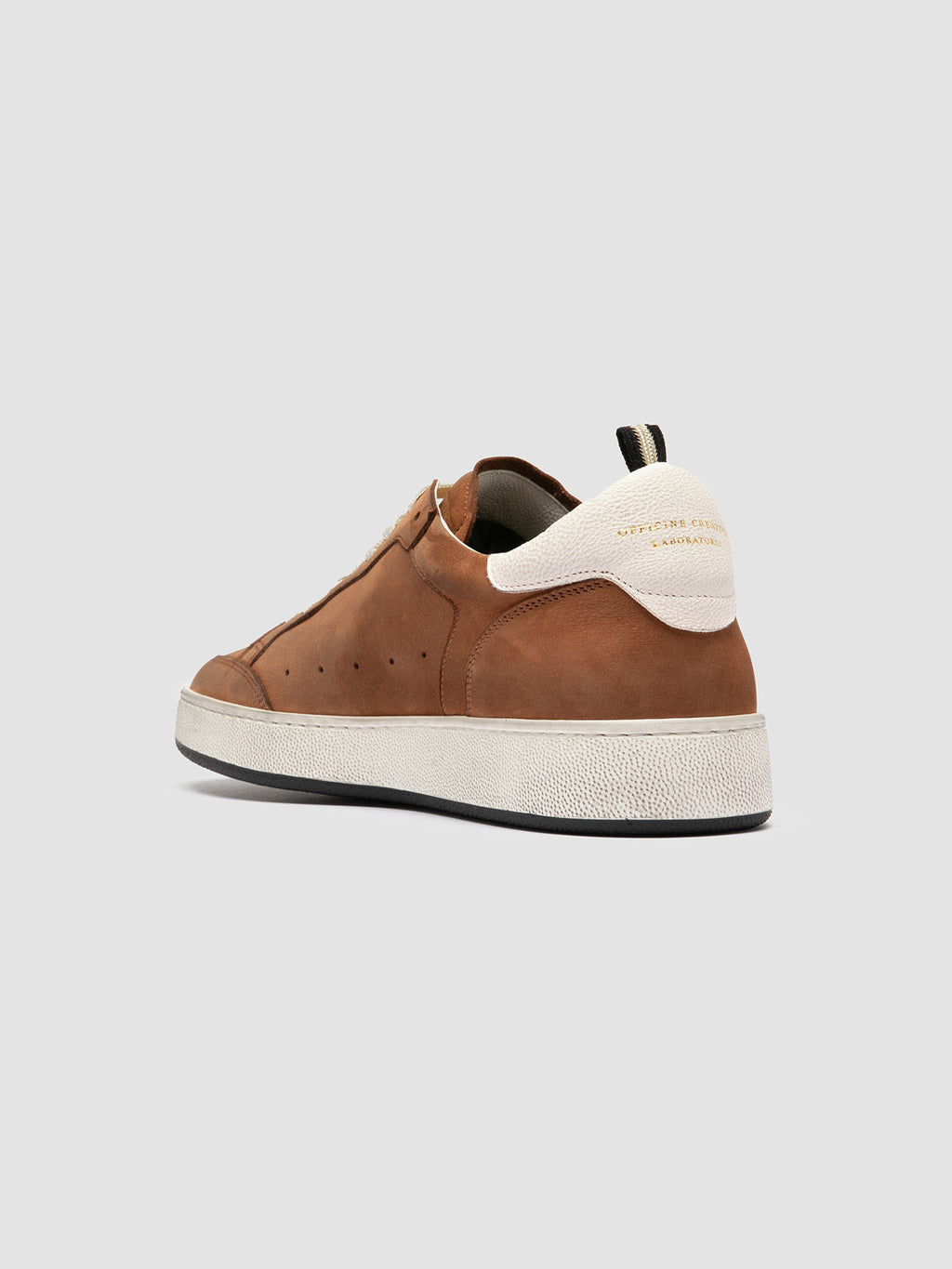 THE ANSWER 002 - Brown Leather and Suede Low Top Sneakers