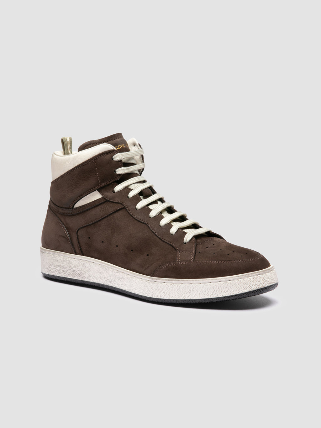 THE ANSWER 004 - Braune Sneakers aus Leder und Wildleder - image 3,side view