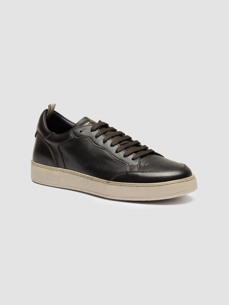 THE ANSWER 005 - Brown Leather Sneakers