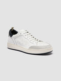 THE ANSWER 007 - White Leather and Suede Sneakers