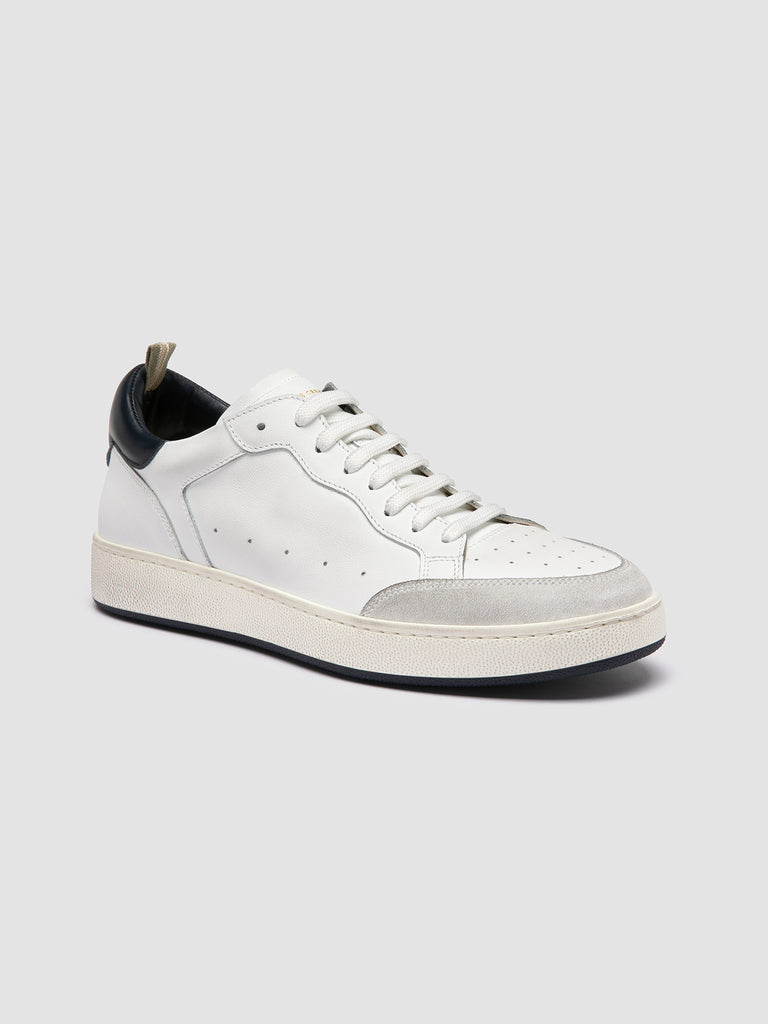 THE ANSWER 007 - White Leather and Suede Sneakers