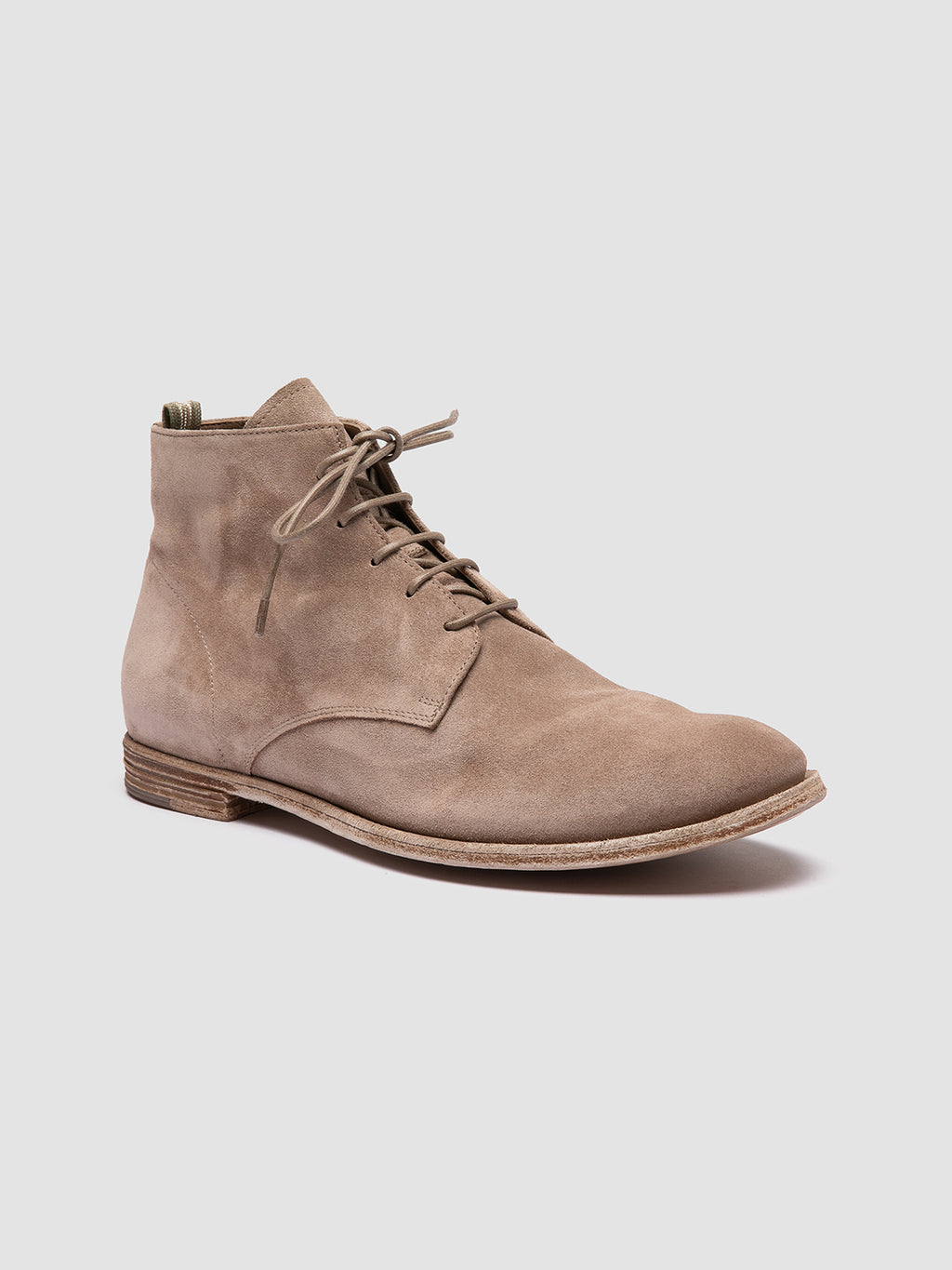 ARCHIVE 513 - Taupe Suede Lace-up Boots
