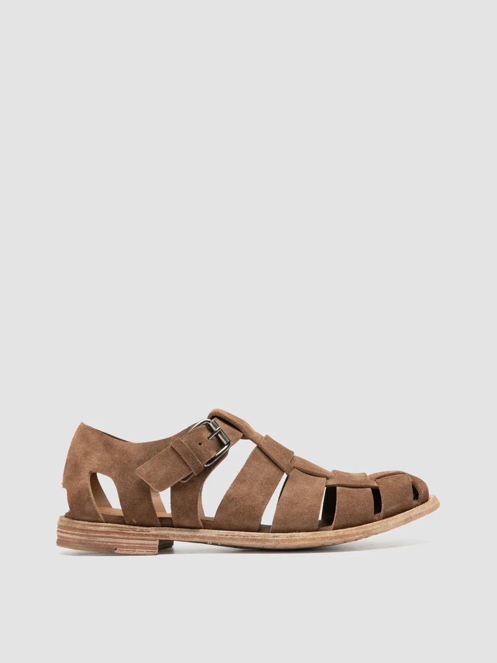 ARCHIVE 521 - Taupe Suede Sandals - image 1,side view