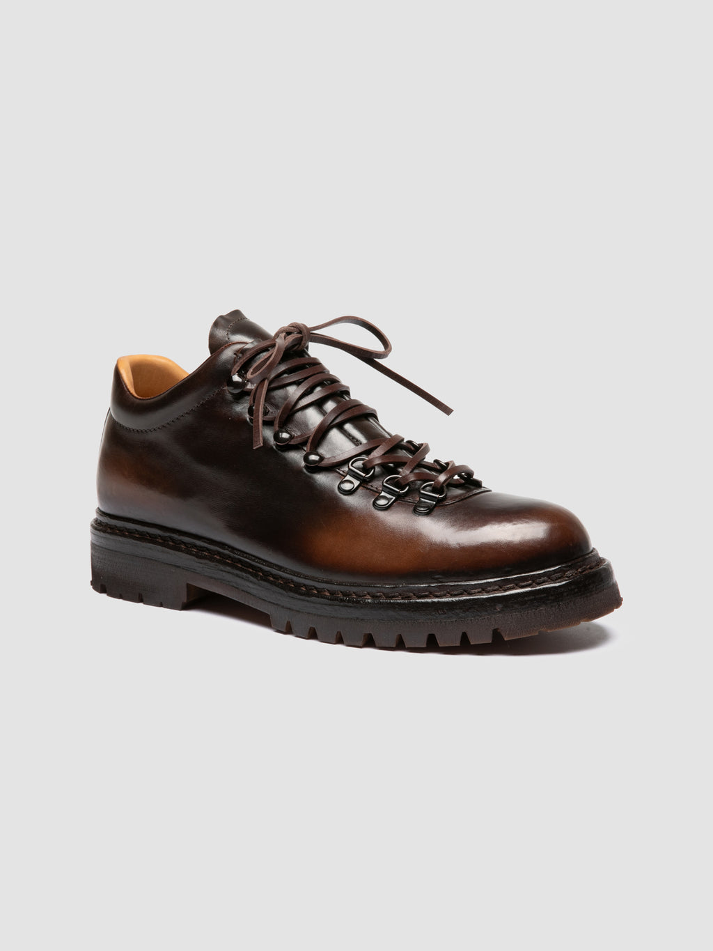 ARTIK FLEXI 002 - Brown Leather Lace Up Boots - image 3,side view
