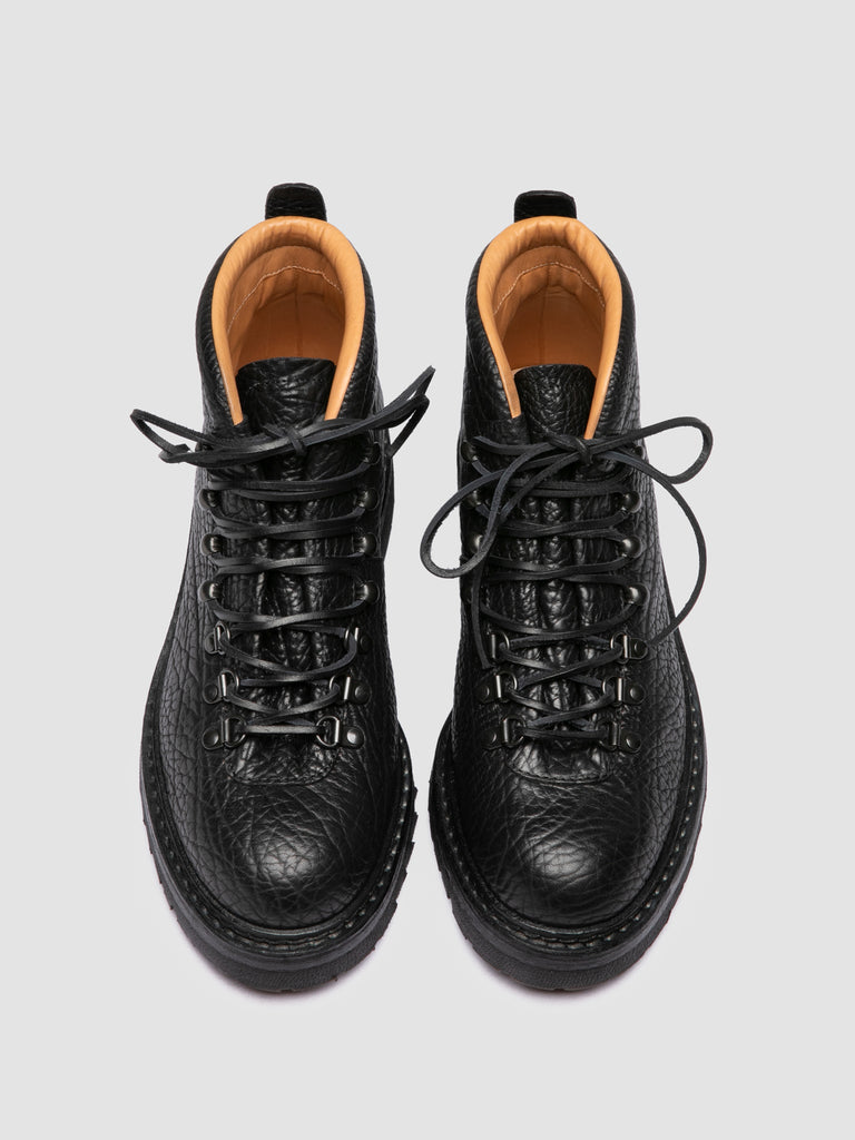 ARTIK FLEXI 002 - Black Leather Lace Up Boots