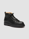 ARTIK FLEXI 002 - Black Leather Lace Up Boots - thumb image 3,side view