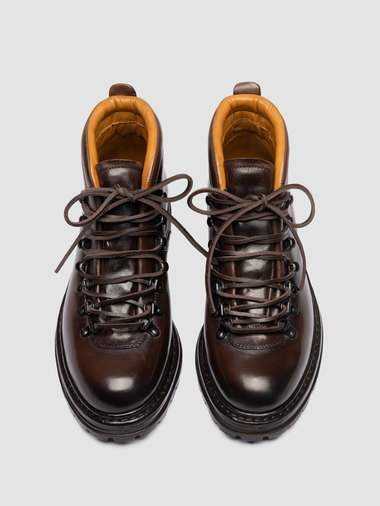 ARTIK 001 - Braune Schnürstiefel aus Leder