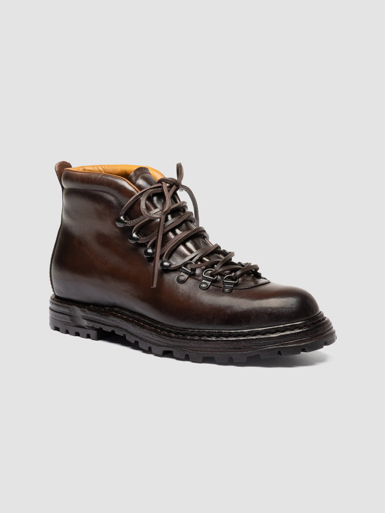 ARTIK 001 - Braune Schnürstiefel aus Leder