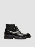 ASTON CREPE 004 - Black Leather Lace Up Boots - thumb image 1,side view