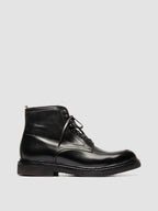 ASTON CREPE 004 - Black Leather Lace Up Boots