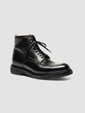 ASTON CREPE 004 - Black Leather Lace Up Boots - thumb image 3,side view